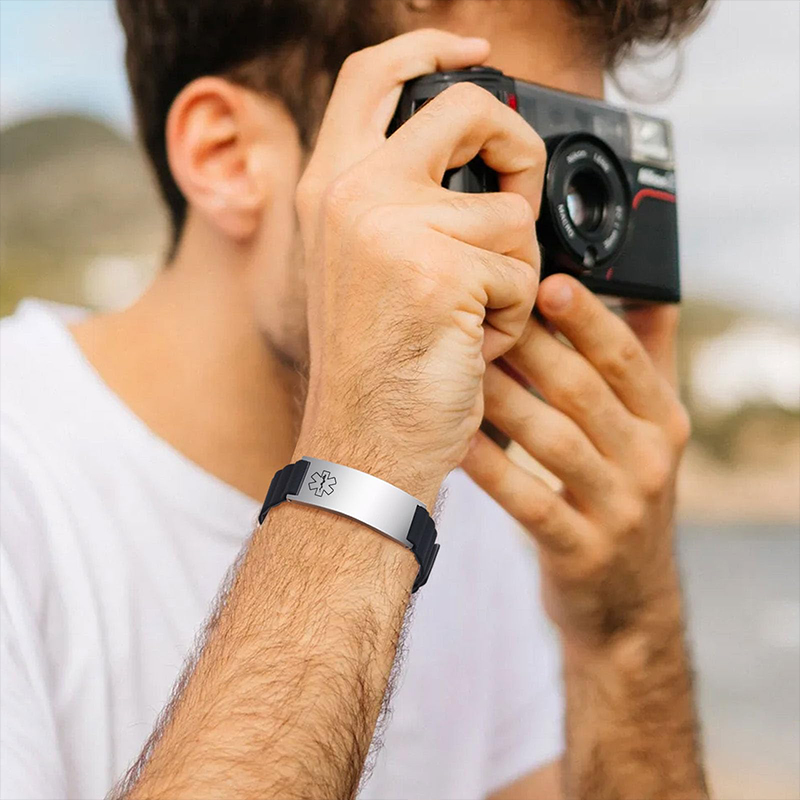 Gelang ID Medis Kustom untuk P - Rugged Sport Strap ulasan dan harga