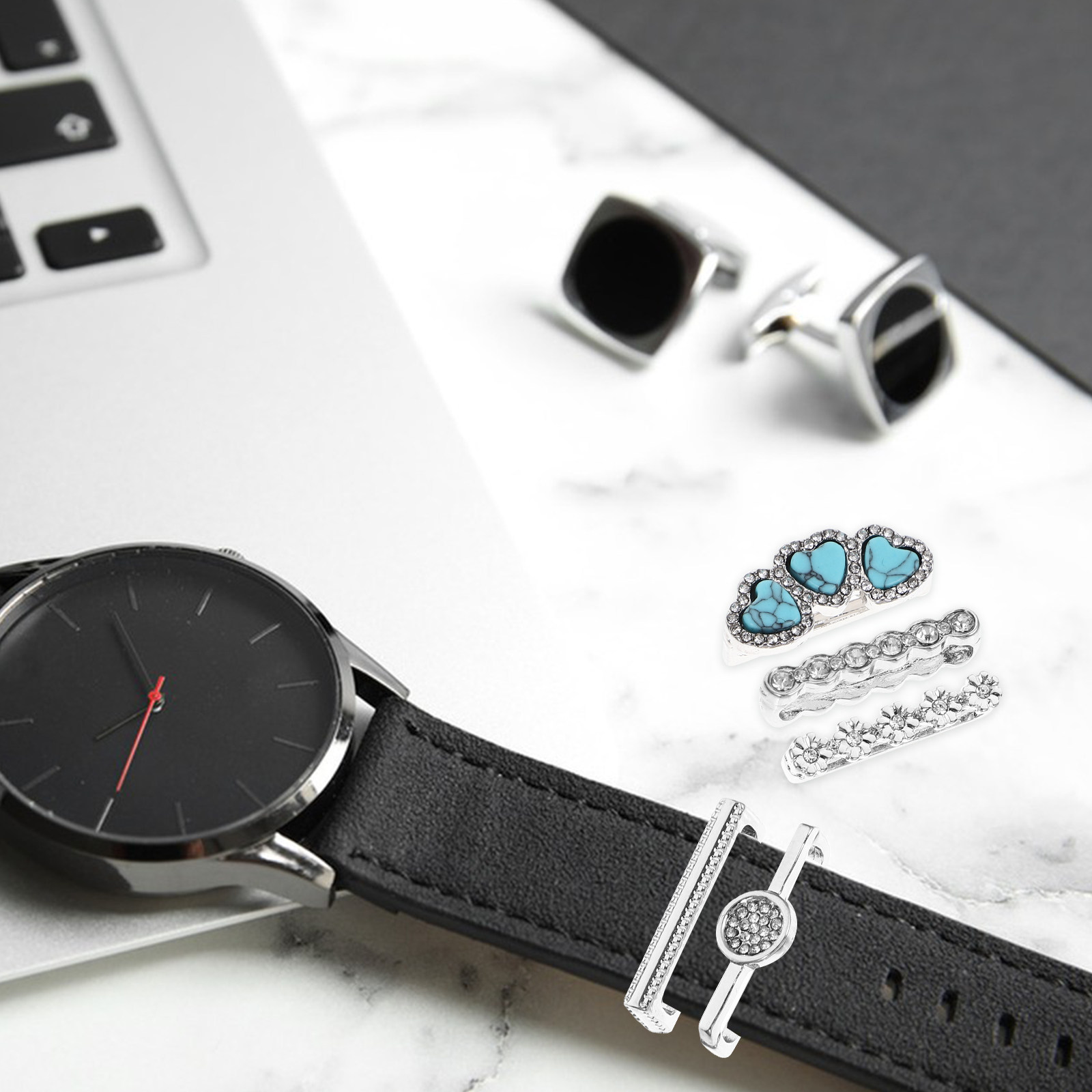 5 Buah Cincin Hiasan Tali Jam  - Smartwatch Straps & Accessories ulasan dan harga
