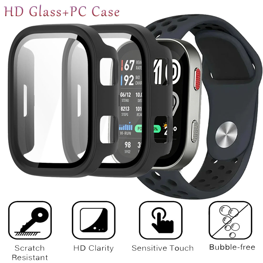 Kaca HD + Casing PC Keras untu - Amazfit Smartwatch Accessories ulasan dan harga