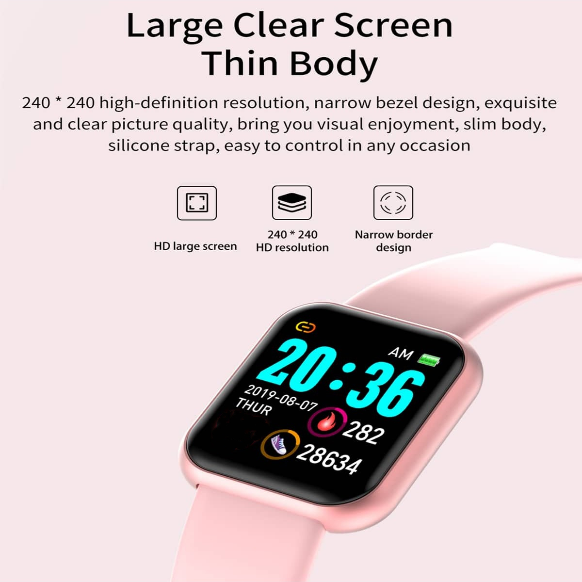 Jam tangan pintar olahraga Blu - Smartwatch Touch ulasan dan harga