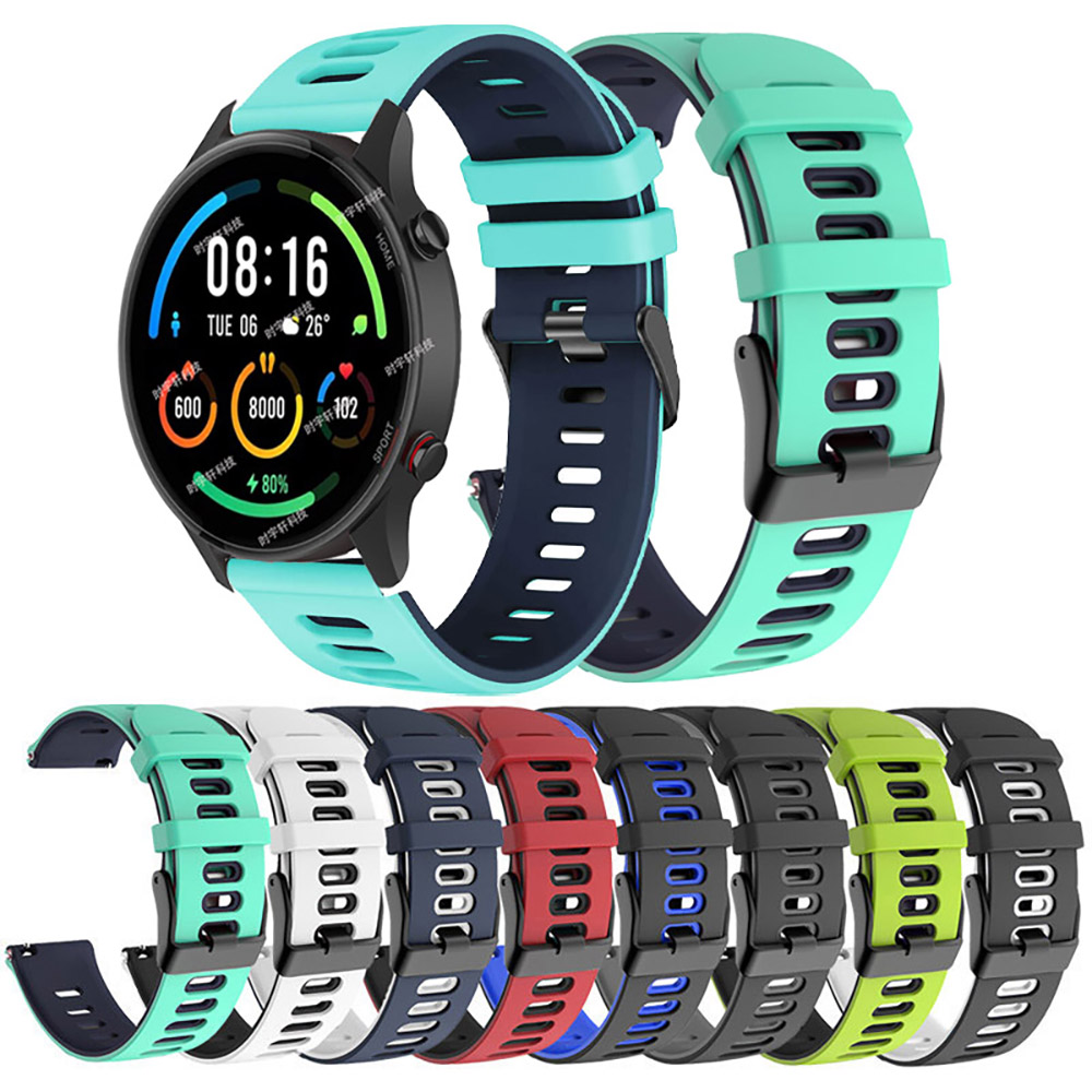 Tali Olahraga Dua Warna 22Mm u - Xiaomi Smartwatch S3 Accessories ulasan dan harga