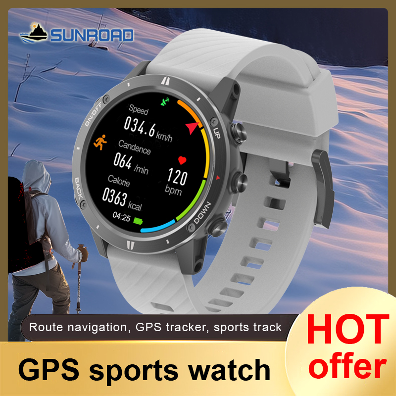 Sunroad olahraga GPS pria, jam - Smartwatch Touch ulasan dan harga