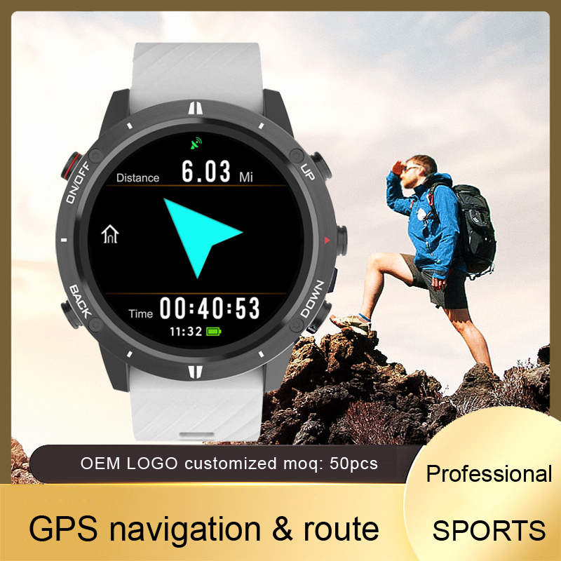Sunroad olahraga GPS pria, jam - Smartwatch Touch ulasan dan harga