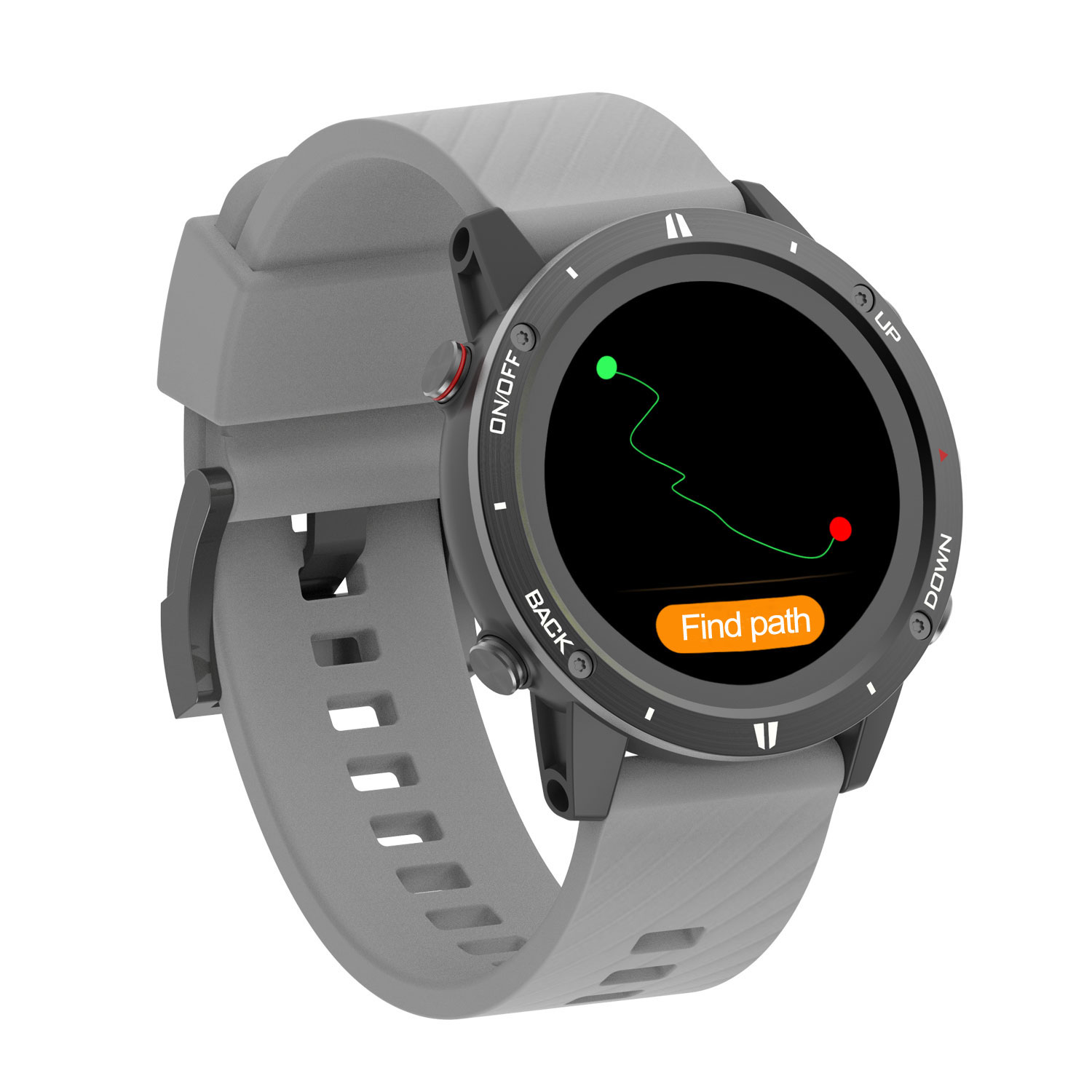 Sunroad olahraga GPS pria, jam - Smartwatch Touch ulasan dan harga